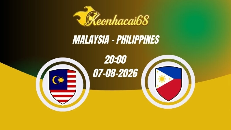 Soi kèo nhà cái Malaysia vs Philippines - 20h00 08/08/2026 | ASEAN Cup